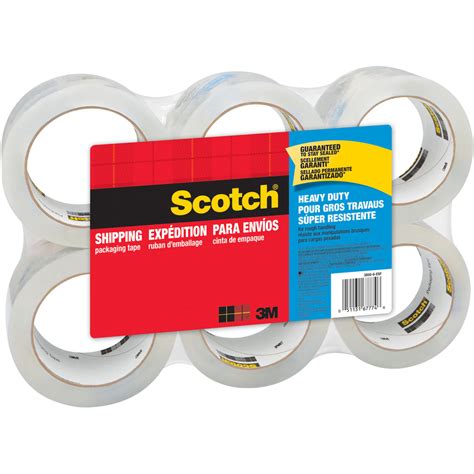Strong, durable solvent-free hot melt adhesive seals and protects. . Scotch heavy duty packing tape